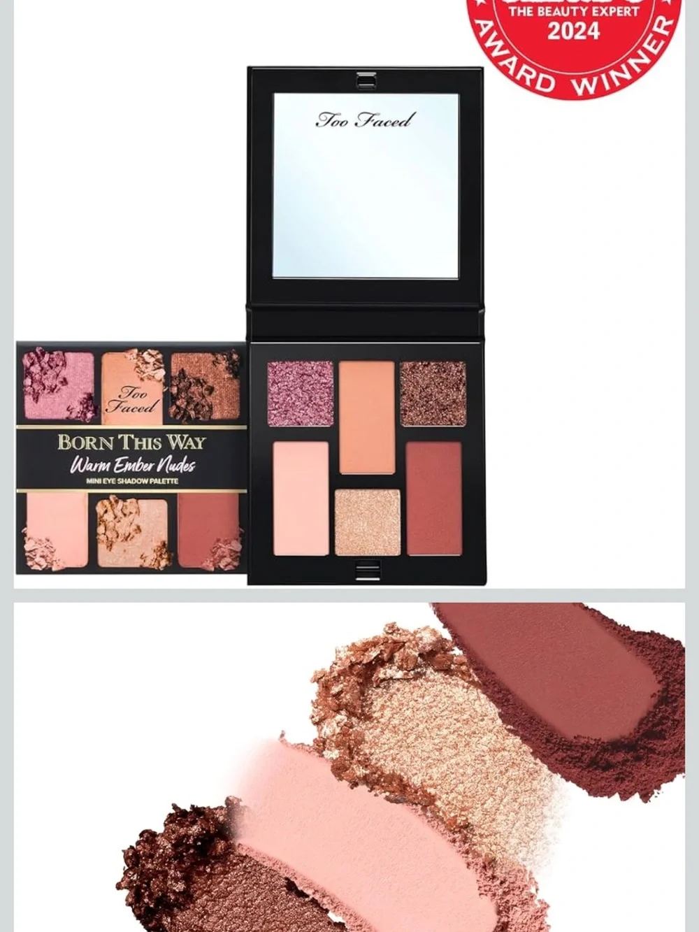 Too Faced Born This Way Warm Amber Nudes Mini Eyeshadow Palette